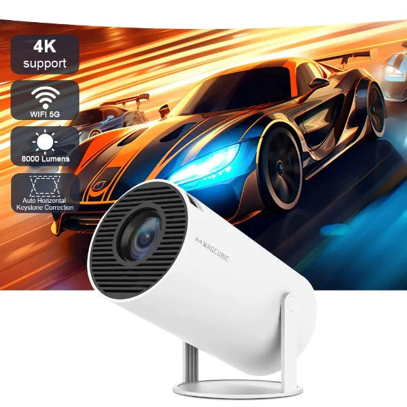 UltraVision 4K HD Home Theater Projector – 8000 Lumens, HDR, Smart Connectivity & Big Screen Experience